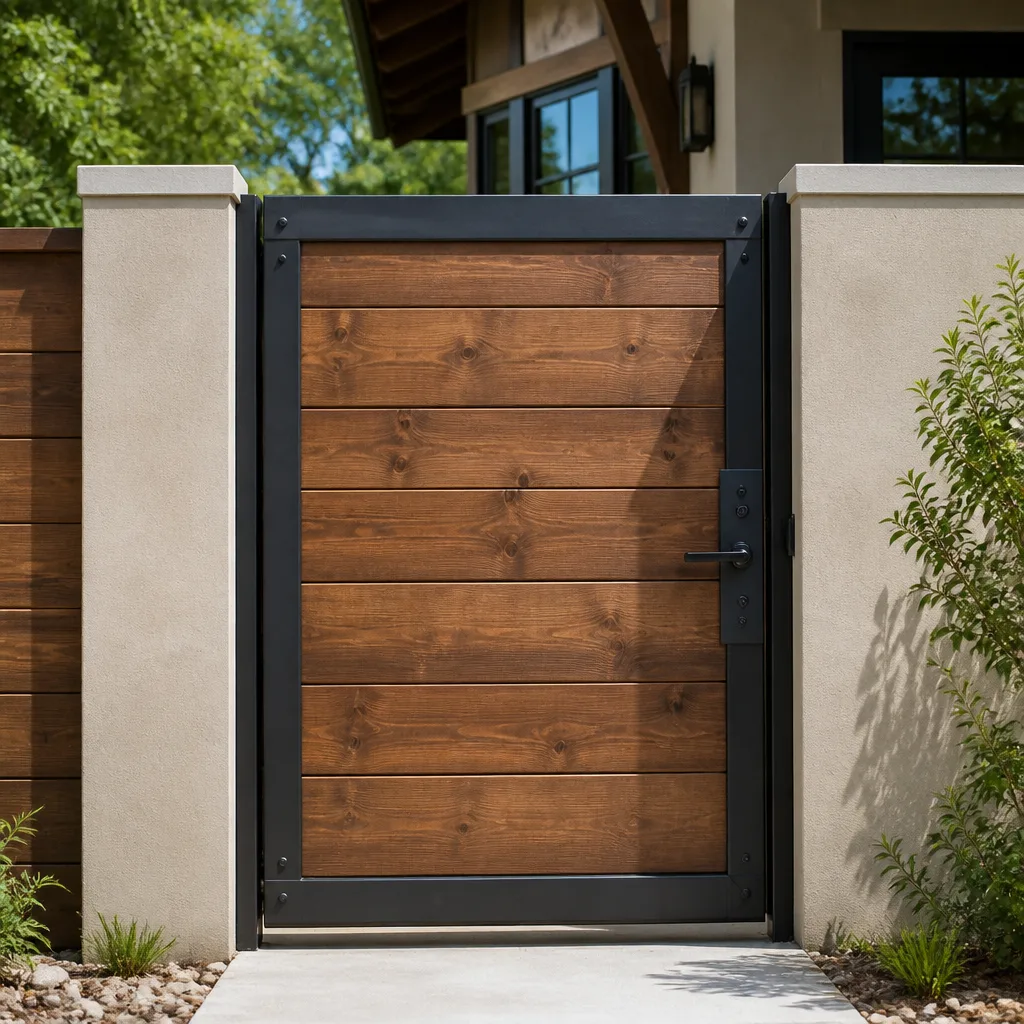 Wood & steel frame